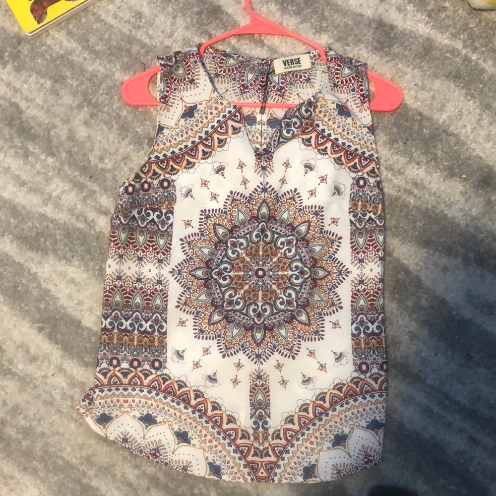 Split next sleeveless top